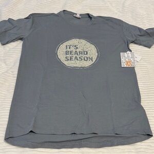 Gray 'It's Beard Season' Mens (or women’s) T-Shirt